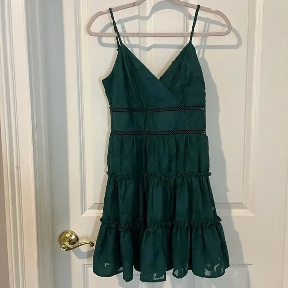 Trixxi | Dresses | Nwot Trixxi Forest Green Embroidered Mini Sundress |  Poshmark